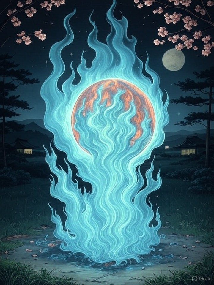 Ghost fire yokai
