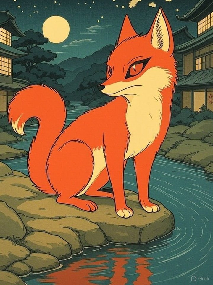 Playful yokai flame