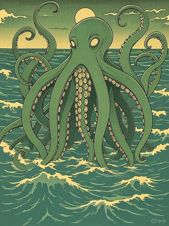 Massive sea spirit yokai