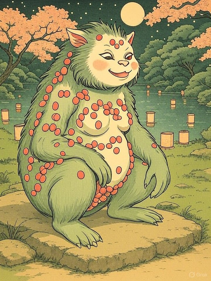 Mysterious bean sound yokai