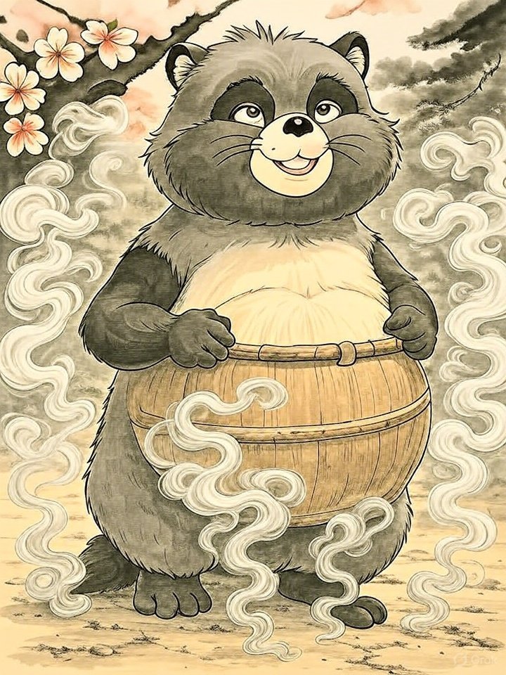 Bunbuku Teakettle yokai