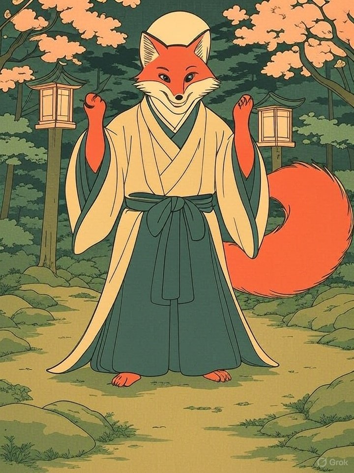 Fox disguised as priest