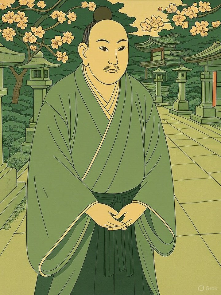 Monk yokai illustration