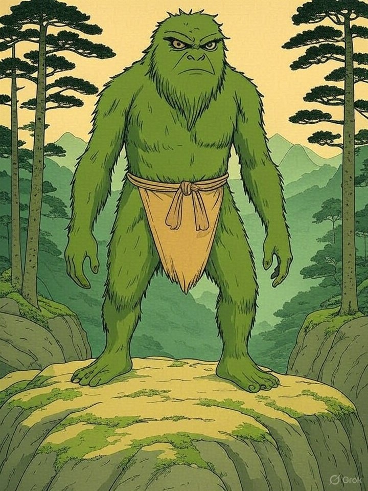 One-legged monster folklore