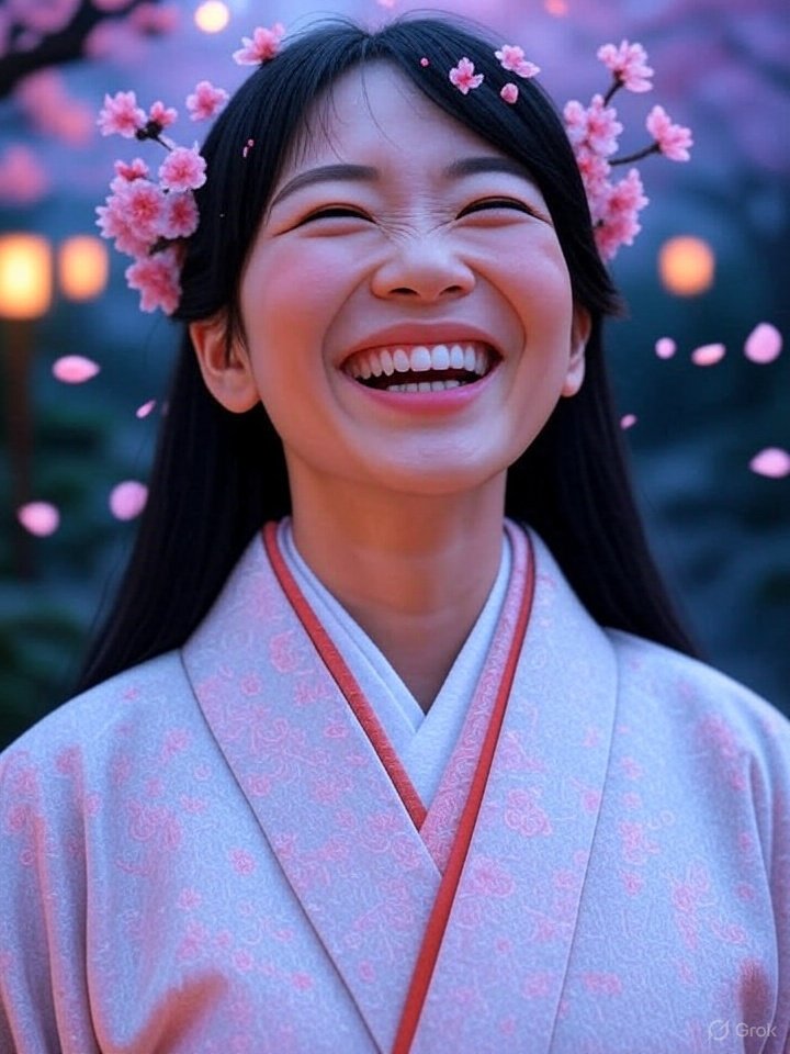 Kerakera-onna sky yokai