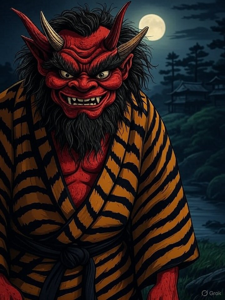 Japanese Oni demon