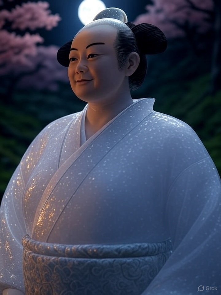 Sunekosuri yokai illustration