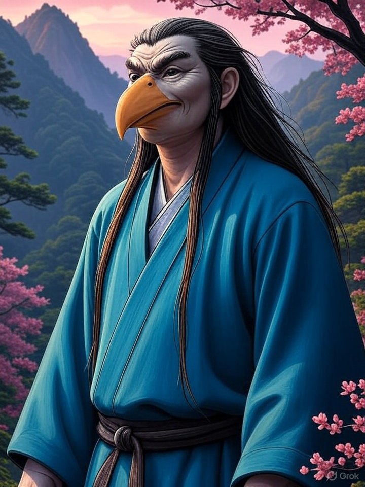 Bird-man demon of Japan