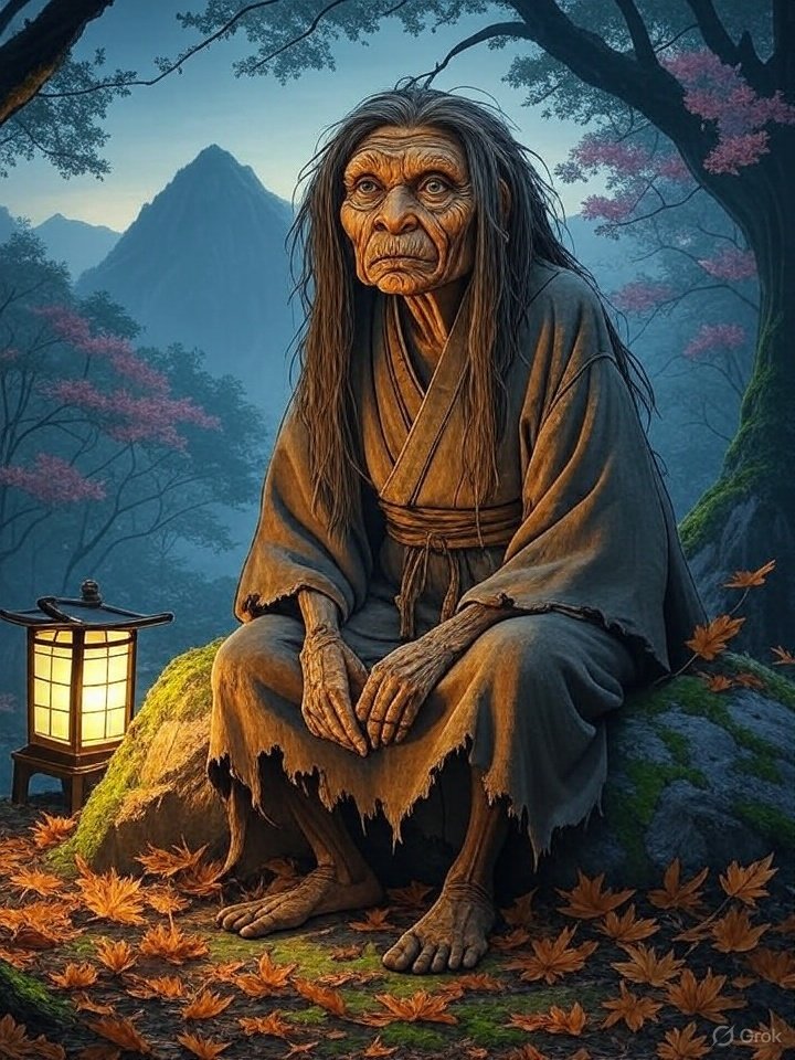 Yama-uba yokai hag